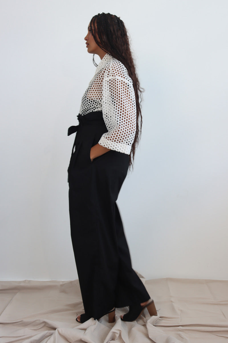 Osmosis Crochet Shirt in White
