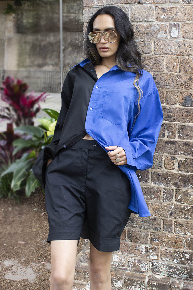 An easy fun short for the summer that is as versatile as it comes. Fitting to the a varying range of size, the short is your perfect summer staple. A tailored front gives it a polished look while the elasticated back sits it perfectly at your waist. The mid thigh length with an overturned cuff gives it an easy summer vibe. Wear it on the go or after a swim to go from beach, to bar to brunch. Style it with our Light shirt or Midnight Shirt and easy slides.