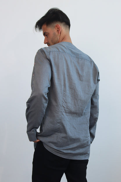 Be Cowl-Shirt in Grau