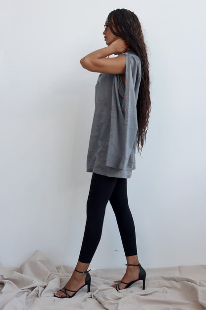 Be Cowl-Shirt in Grau