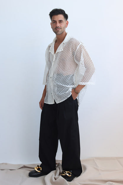 Osmosis – Häkelhemd in Weiß