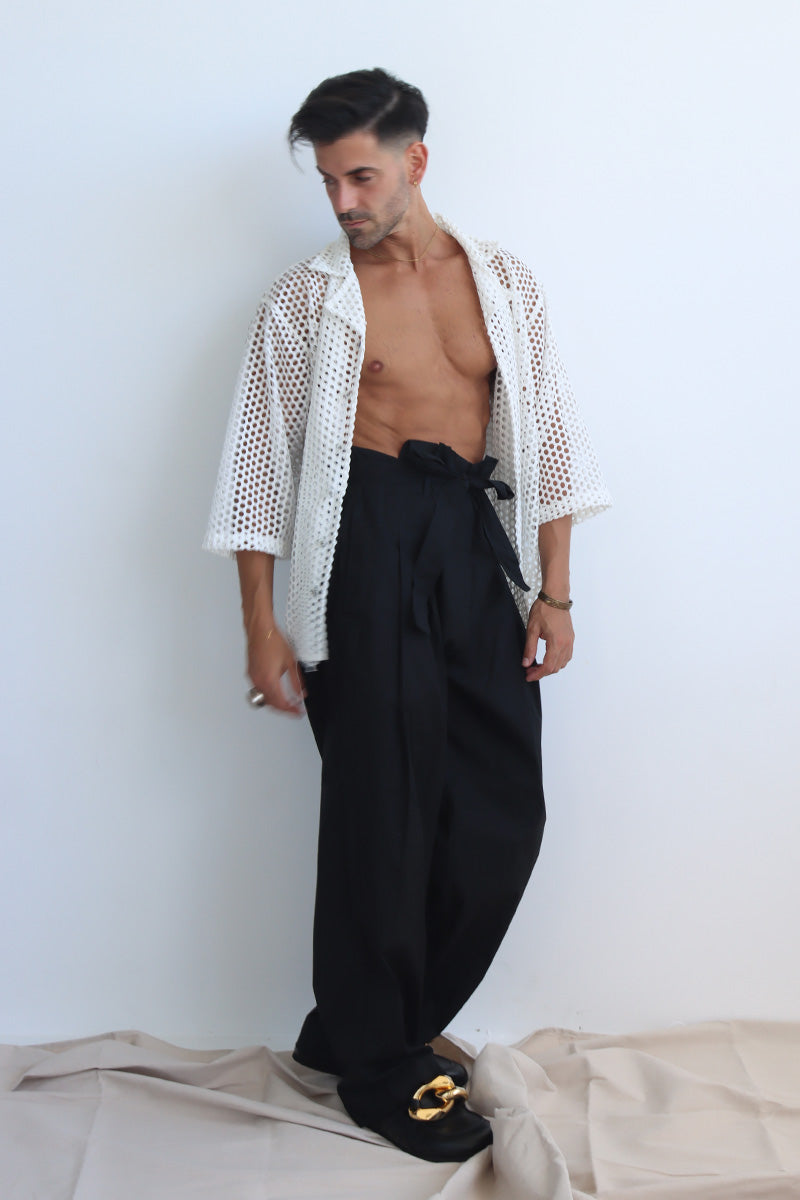 Osmosis Crochet Shirt in White