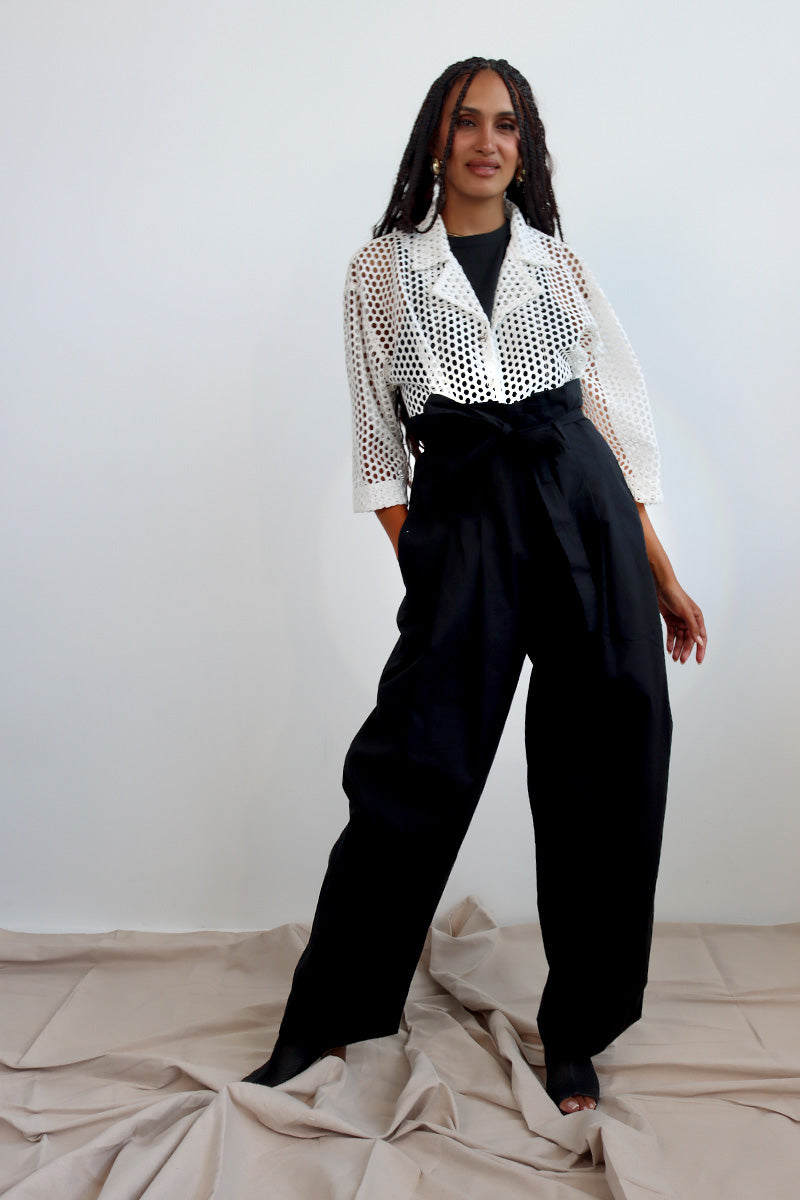 Osmosis Crochet Shirt in White