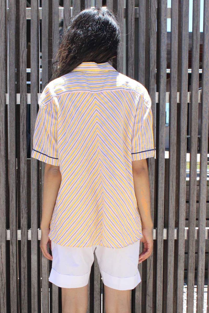 Alex Striped Shirt in Yellow