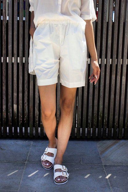 Light Short In Cream White