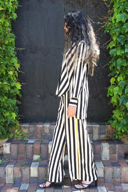 Ringo-Streifenset in Schwarz und Creme