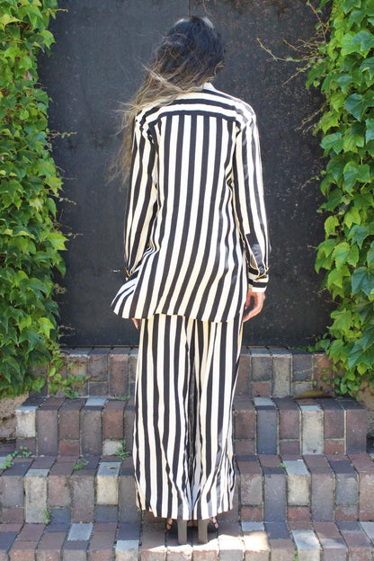 Ringo-Streifenset in Schwarz und Creme