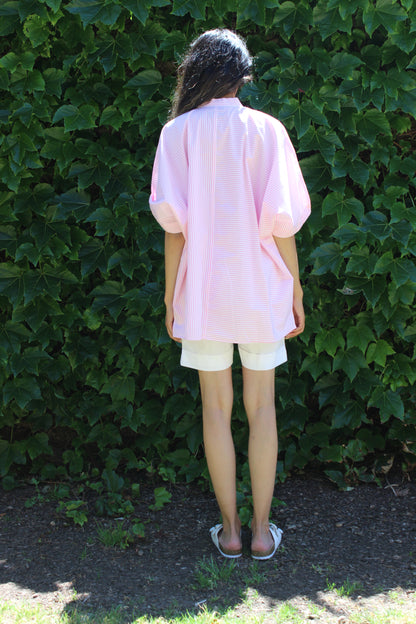 Victoria Stripe Shirt In Pink