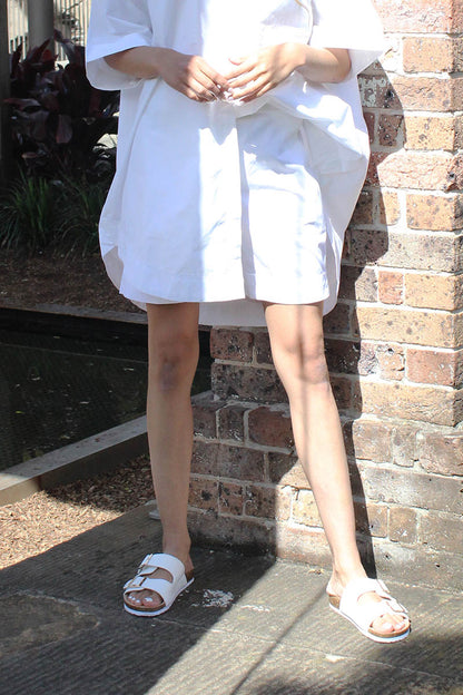 Bliss Cotton Short White