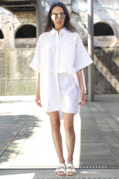 Bliss Cotton Short White